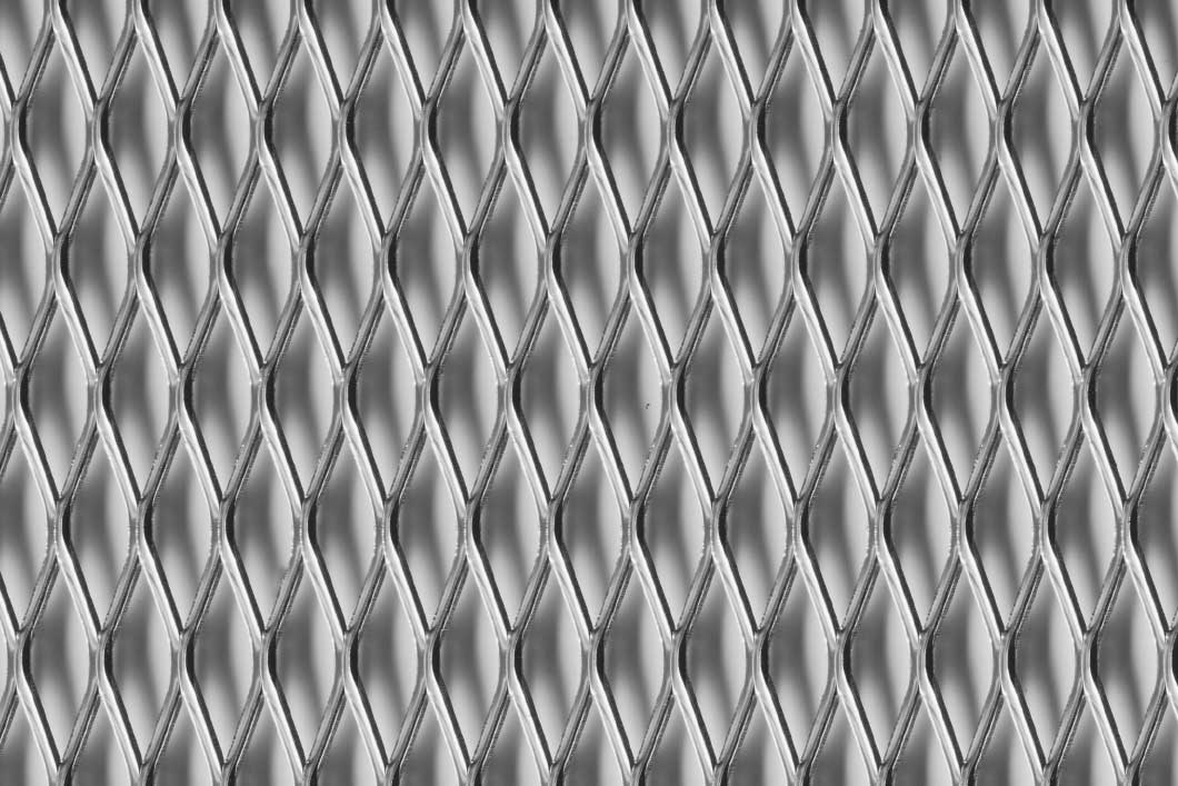Rhomb 42x13x2, Expanded metal, Mild Steel, 2 x 1250 x 2500 mm