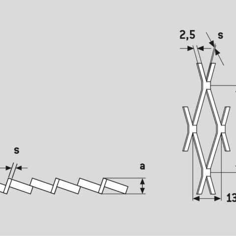 Rhomb 43x13x2,5, Expanded metal, Mild Steel, 1.5 x 1250 x 2500 mm - Image 3