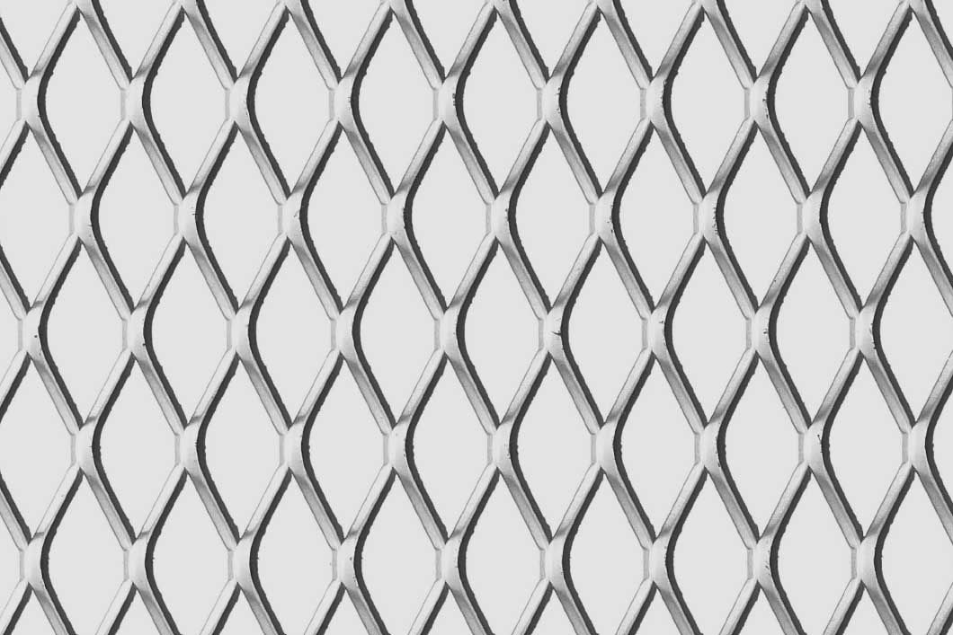 Rhomb 45x20x4, Expanded metal, Mild Steel, 4 x 1250 x 2500 mm
