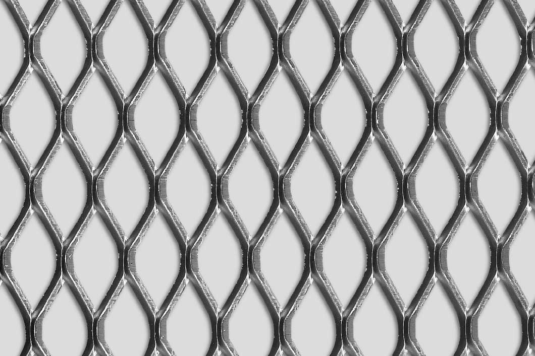 Rhomb 50x22x4, Expanded metal, Mild Steel, 3 x 1000 x 2000 mm