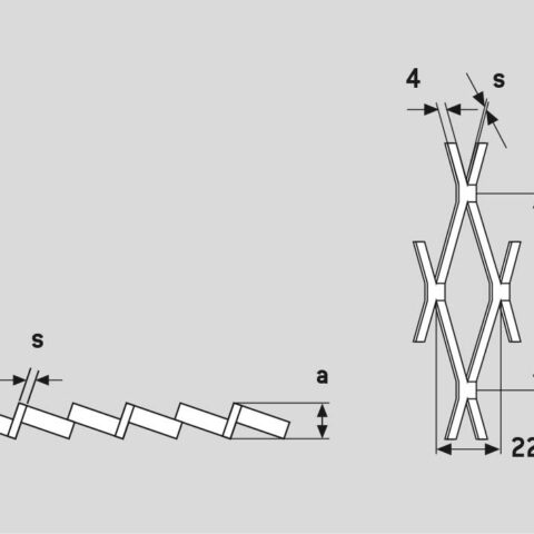 Rhomb 50x22x4, Expanded metal, Mild Steel, 3 x 1000 x 2000 mm - Image 3