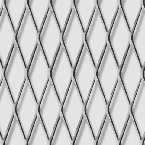 Rhomb 62x20x2, Expanded metal, Aluminium, 2 x 1250 x 2500 mm - Image 1