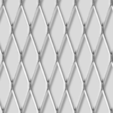 Rhomb 62x20x2, Expanded metal, Aluminium, 2 x 1250 x 2500 mm - Image 2
