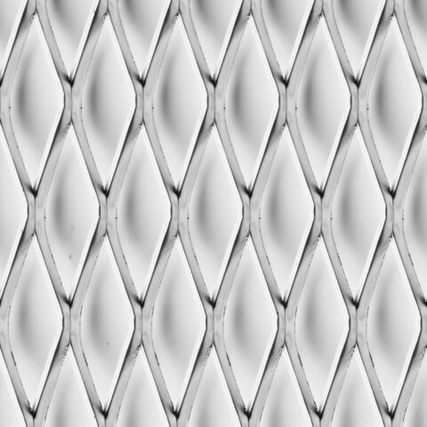 Rhomb 62x20x4,5, Expanded metal, Mild Steel, 3 x 1250 x 2500 mm - Image 1