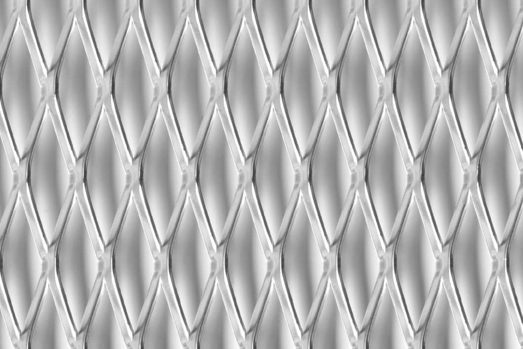 Rhomb 62x20x4,5, Expanded metal, Mild Steel, 3 x 1250 x 2500 mm