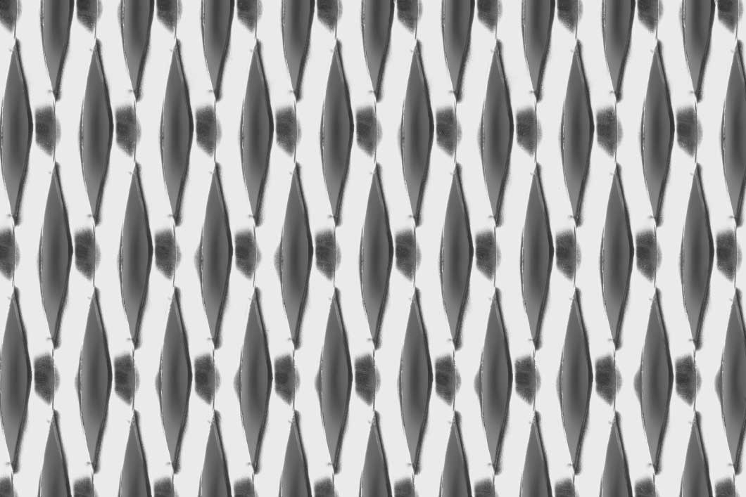 Rhomb 62x20x7, Expanded metal, Mild Steel, 3 x 1250 x 2500 mm