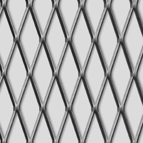 Rhomb 62x23x3, Expanded metal, Stainless steel, 2 x 1000 x 2000 mm - Image 1