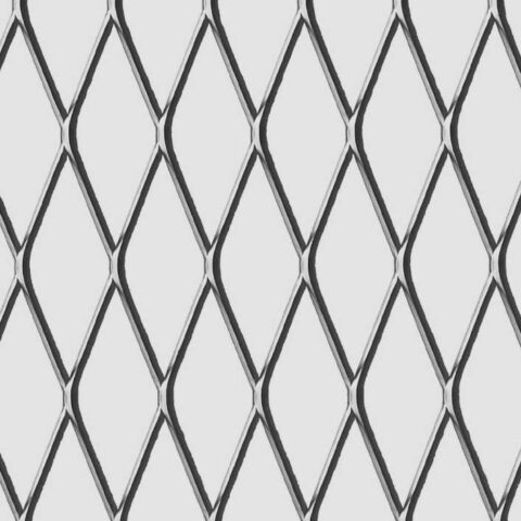 Rhomb 62x23x3, Expanded metal, Stainless steel, 2 x 1000 x 2000 mm - Image 2