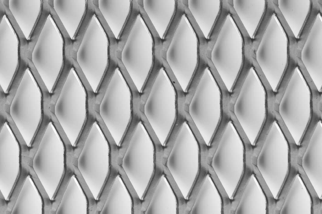 Rhomb 62x26x6, Expanded metal, Mild Steel, 5 x 1250 x 2500 mm
