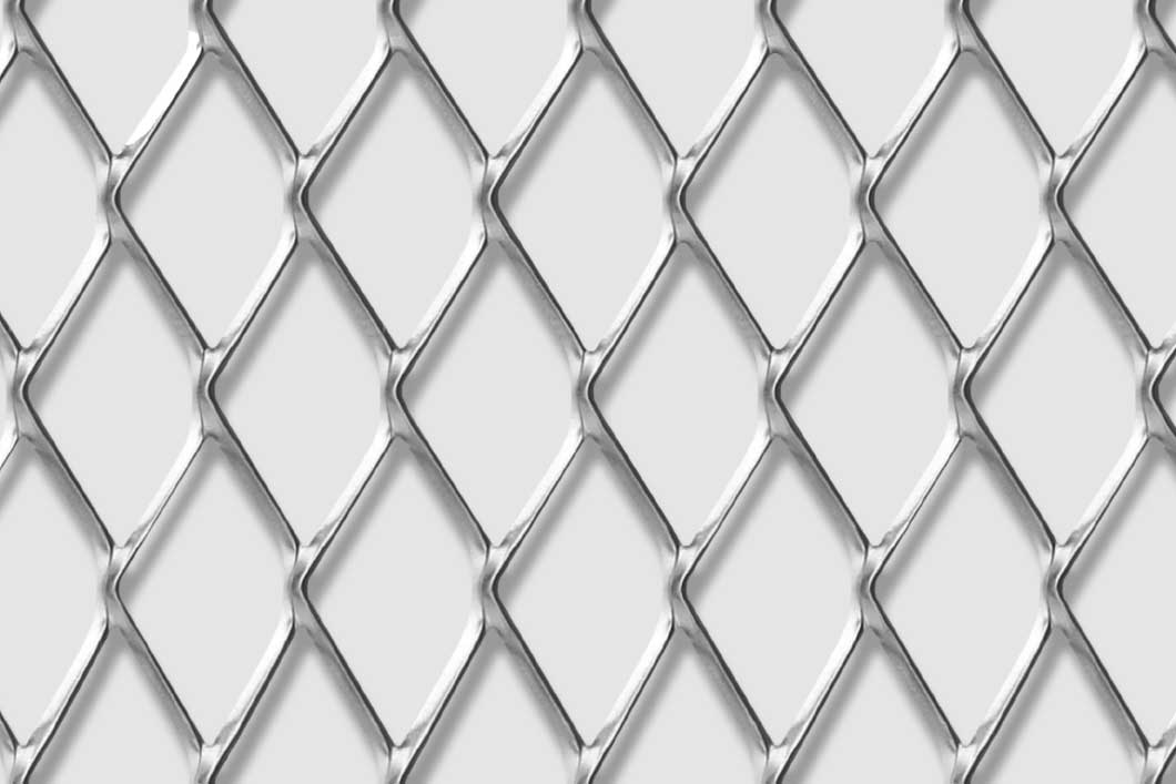 Rhomb 62x30x4, Expanded metal, Mild Steel, 3 x 1500 x 2000 mm