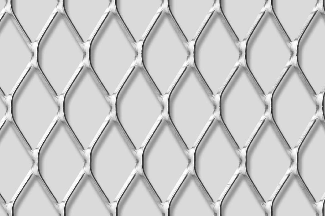Rhomb 62x30x4, Expanded metal, Mild Steel, 3 x 1500 x 2000 mm