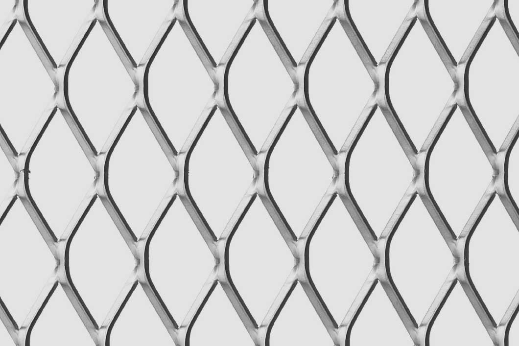 Rhomb 62x30x6, Expanded metal, Mild Steel, 3 x 1500 x 2000 mm