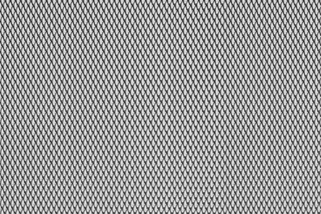 Rhomb 6x3x0,7, Expanded metal, Aluminium, 0.5 x 1000 x 2000 mm