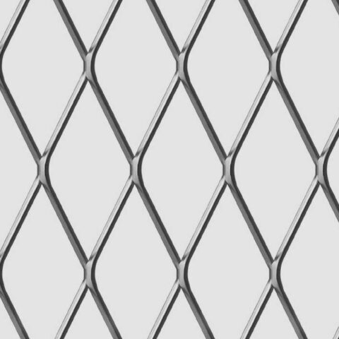 Rhomb 76x35x4, Expanded metal, Mild Steel, 3 x 1000 x 2000 mm - Image 2