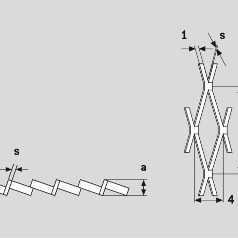 Rhomb 8x4x1, Expanded metal, pre galvanised steel, 1 x 1250 x 2500 mm - Image 3