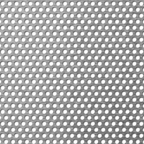 R4 T6, Perforated sheet, pre galvanised steel, 1.5 x 1000 x 2000 mm - Image 1