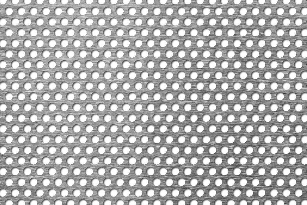 R5 T7,5, Perforated sheet, pre galvanised steel, 0.63 x 1000 x 2000 mm