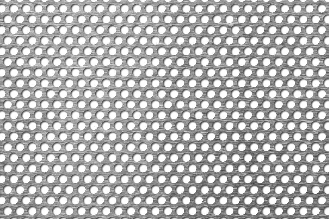 R5 T7, Perforated sheet, pre galvanised steel, 1 x 1250 x 2500 mm