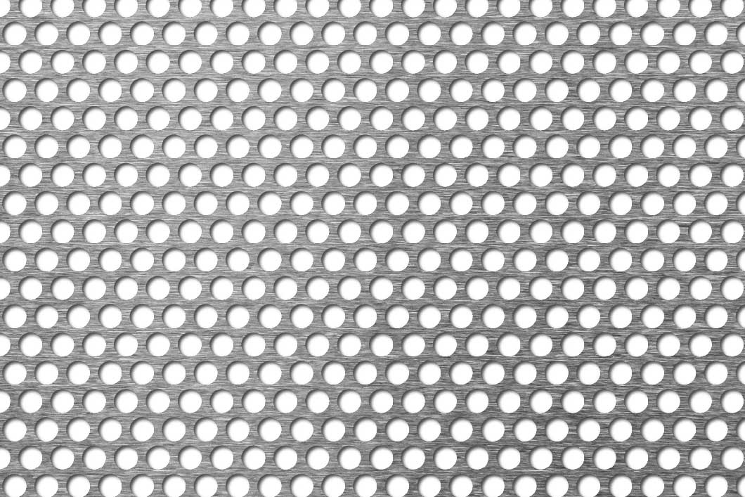 R6 T8, Perforated sheet, Mild Steel, 3 x 1000 x 2000 mm