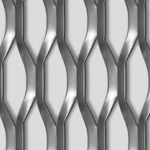 Hexagonal 100x34x10, Expanded metal, Aluminium, 2 x 1000 x 2000 mm - Image 1