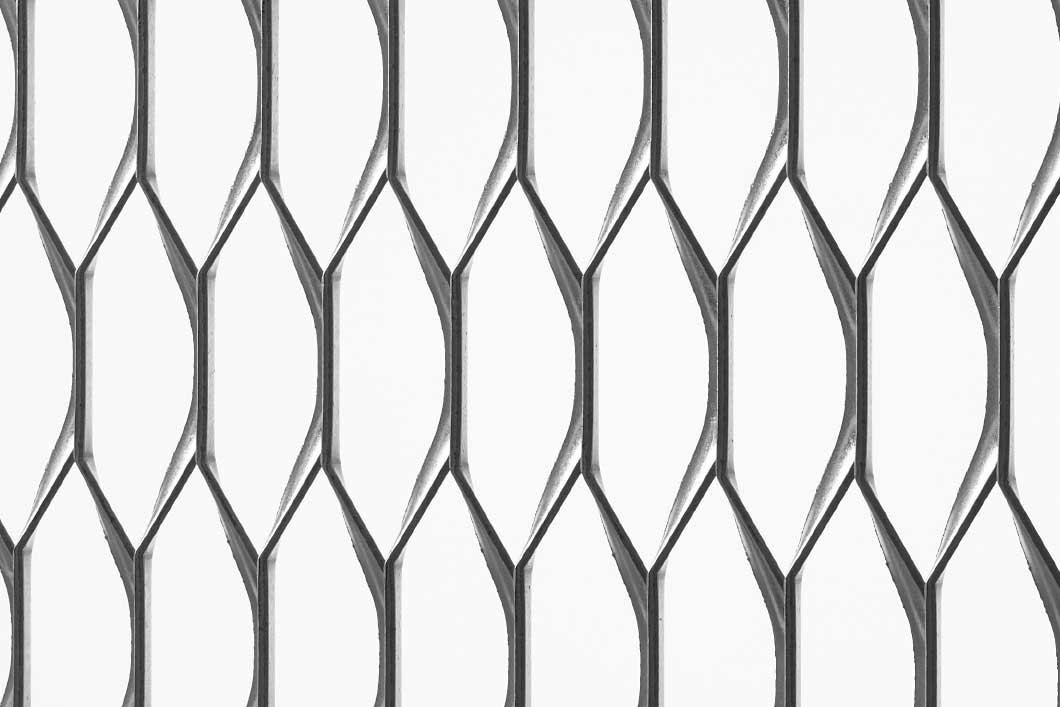 Hexagonal 100x34x10, Expanded metal, Aluminium, 2 x 1000 x 2000 mm