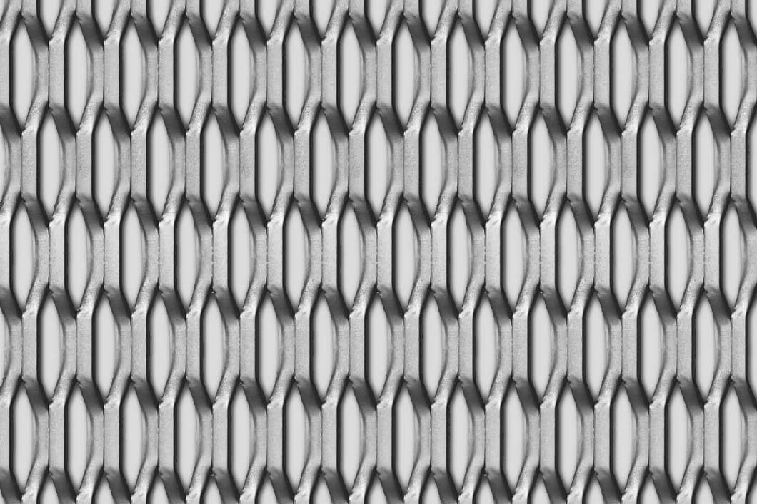 Hexagonal 45x13,5x5, Expanded metal, Mild Steel, 3 x 1000 x 2000 mm