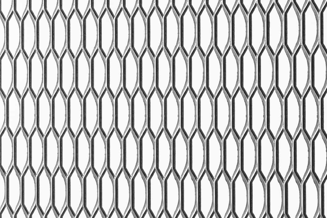 Hexagonal 45x13,5x5, Expanded metal, Mild Steel, 3 x 1000 x 2000 mm
