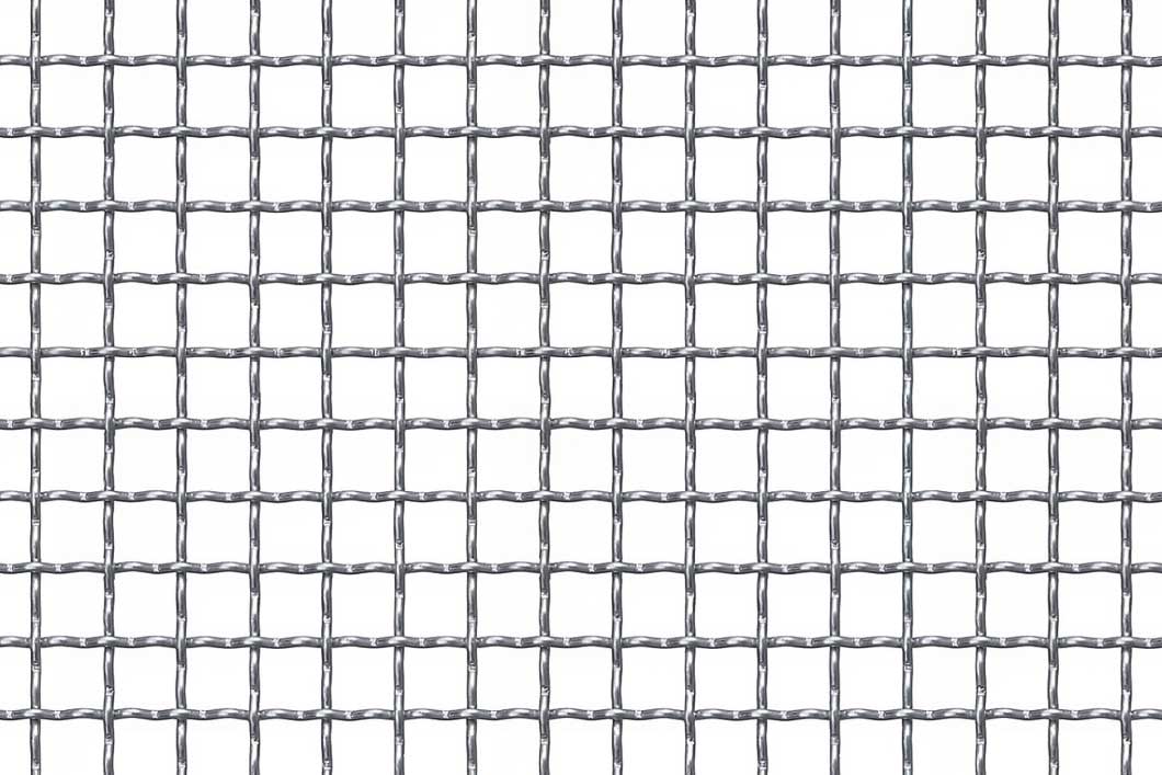 Crimped mesh 10 x 10 mm, Aluminium, 2 x 1000 x 2000 mm
