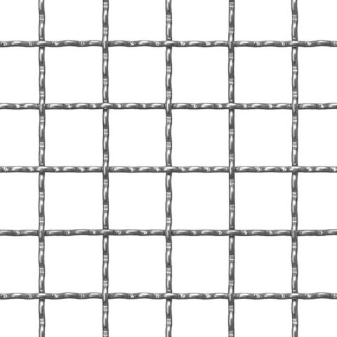 Crimped mesh 21 x 21 mm, Aluminium, 2.5 x 1000 x 2000 mm - Image 1