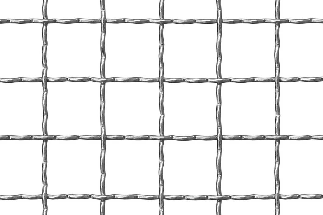 Crimped mesh 31 x 31 mm, Mild Steel, 3 x 1000 x 2000 mm