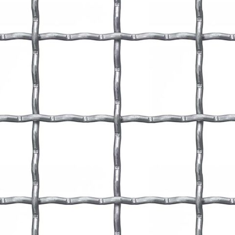 Crimped mesh 40 x 40 mm, Aluminium, 4 x 1000 x 2000 mm - Image 1