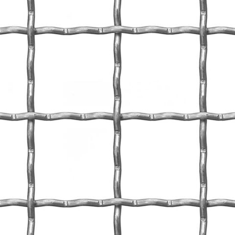 Crimped mesh 42 x 42 mm, pre galvanised steel, 4 x 1000 x 2000 mm - Image 1