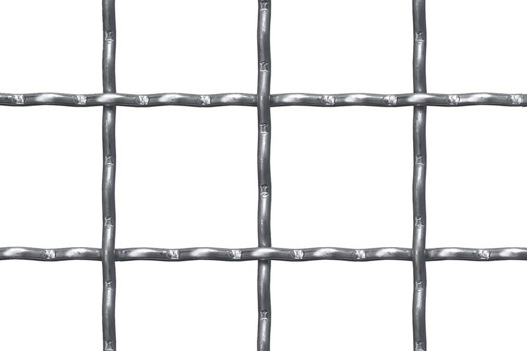 Crimped mesh 50 x 50 mm, Aluminium, 5 x 1000 x 2000 mm