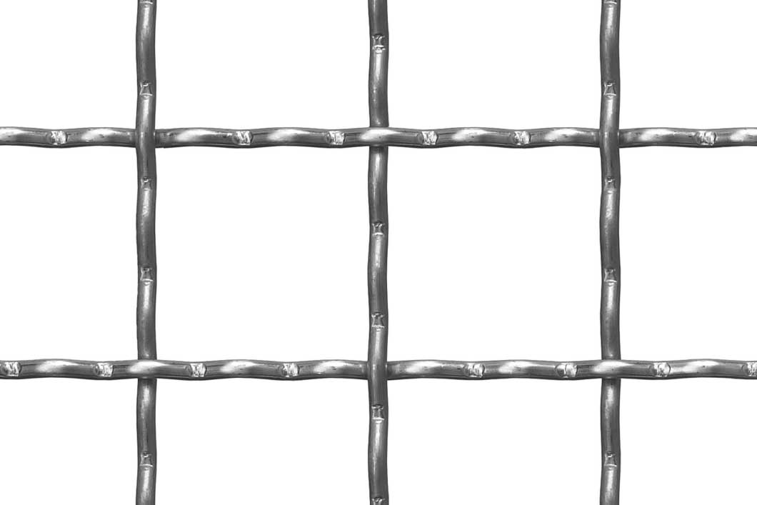 Crimped mesh 52 x 52 mm, Mild Steel, 5 x 1000 x 2000 mm