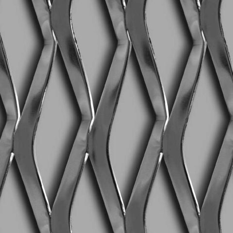 Wave 110x40x11, Expanded metal, Aluminium, 2 x 1000 x 2000 mm - Image 2